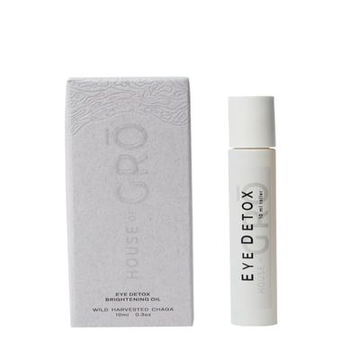 House of Gr EYE DETOX - BRIGHTENING OIL | 10ML - Chaga Mushroom Skincare, Eye Detox Roller, Inclusive Clean Beauty For All Ages And Skin Types, For Healthier Looking Skin