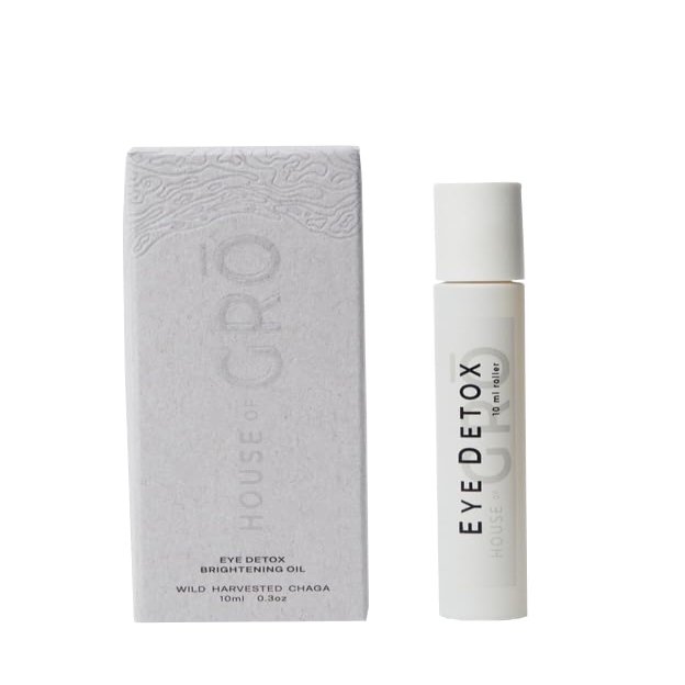 House of Gr EYE DETOX - BRIGHTENING OIL | 10ML - Chaga Mushroom Skincare, Eye Detox Roller, Inclusive Clean Beauty For All Ages And Skin Types, For Healthier Looking Skin