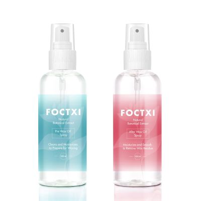FOCTXI Pre Wax Cleanser and After Wax Care, Pre Cleanser-Spray and Treatment, After Oil-Reduces Redness, Removes Residue, Before And After Waxing Skin Care Kit, 3.5oz