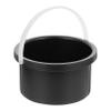 LALAFINA 2pcs Aluminum Wax Melting Bowl Non-stick Inner Pot for Hair Removal Compact Design for Easy Storage Black Wax Melting Accessory for Professionals view 2