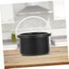 LALAFINA 2pcs Aluminum Wax Melting Bowl Non-stick Inner Pot for Hair Removal Compact Design for Easy Storage Black Wax Melting Accessory for Professionals view 4