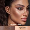 evpct 2in1 Face Shaping & Contouring Stick Cream Contour Concealer Bronzer Stick Makeup Kit for Beginner Face Highlighter Makeup Stick contorno maquillaje de maquillaje profesional,NEW Deep view 2