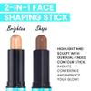 evpct 2in1 Face Shaping & Contouring Stick Cream Contour Concealer Bronzer Stick Makeup Kit for Beginner Face Highlighter Makeup Stick contorno maquillaje de maquillaje profesional,NEW Deep view 3