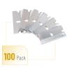 Bates Single Edge Razor Blades, 100 Pack, Silver, Straight Edge, Scraper Blades view 2
