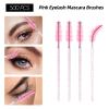 1500 PCS Eyelash Extension Supplies Kit, 500 Spoolies Mascara Wands 500 Lip Brushes 500 Micro Swabs Pink, Disposable Eyelash Brushes Makeup Applicator Tool with 3 Reusable Containers view 3