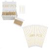 6 inches 200PCS Dual- Ends Pointed Cotton swabs, 2.83inches 1000 PCS Cotton swabs for Makeup, Personal Care view 1