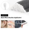 1500 Pcs Eyelash Extension Supplies Kit, 500 Spoolies Mascara Wands 500 Lip Brushes 500 Micro Swabs Black, Disposable Eyelash Brushes Makeup Applicator Tool with 3 Reusable Containers view 4