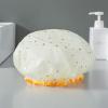 Shower cap women's waterproof bath hood women's fashion bathroom double layer thickened hair dryer hat bath hat view 1