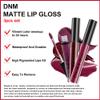 AMY'S DIARY Dark Red Purple Matte Plum Liquid Lipstick 3Pcs Sets,24-hour Lipstick Dark Deep Maroon Purple Brown Plum Red Lip Stain 24 Smudge Waterproof for Women view 2