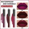 AMY'S DIARY Dark Red Purple Matte Plum Liquid Lipstick 3Pcs Sets,24-hour Lipstick Dark Deep Maroon Purple Brown Plum Red Lip Stain 24 Smudge Waterproof for Women view 3