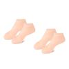 3 pair Silicone Moisturizing Socks for Dry Cracked Feet Women, Foot Spa Pedicure Silicone Socks for Repairing (One size,2 Pair B) view 1
