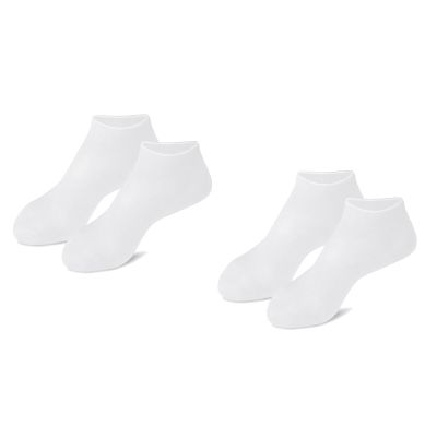 3 pair Silicone Moisturizing Socks for Dry Cracked Feet Women, Foot Spa Pedicure Silicone Socks for Repairing (One size,2 Pair C)
