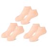 3 pair Silicone Moisturizing Socks for Dry Cracked Feet Women, Foot Spa Pedicure Silicone Socks for Repairing (One size,3 Pair C) view 1