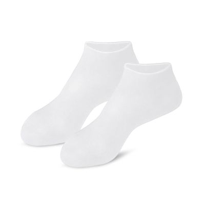 3 pair Silicone Moisturizing Socks for Dry Cracked Feet Women, Foot Spa Pedicure Silicone Socks for Repairing (One size,C)