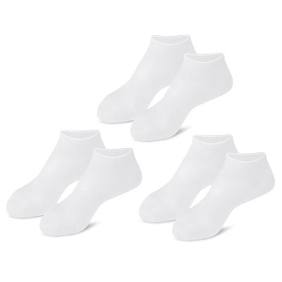 3 pair Silicone Moisturizing Socks for Dry Cracked Feet Women, Foot Spa Pedicure Silicone Socks for Repairing (One size,3 Pair D)