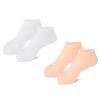 3 pair Silicone Moisturizing Socks for Dry Cracked Feet Women, Foot Spa Pedicure Silicone Socks for Repairing (One size,2 Pair F) view 1