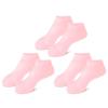 3 pair Silicone Moisturizing Socks for Dry Cracked Feet Women, Foot Spa Pedicure Silicone Socks for Repairing (One size,3 Pair B) view 1