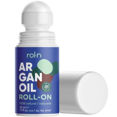 100% Organic Cold-Pressed Roll-On Argan Oil for Skin, 50ml