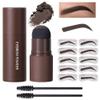 Eyebrow Stamp Stencil Set, Eyebrow Charm Stencils Shaping Kit, Long-Lasting Eyebrow Pomade for Women Girl, Cruelty-Free plantillas para la cejas (dark brown) view 1