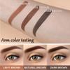 Eyebrow Stamp Stencil Set, Eyebrow Charm Stencils Shaping Kit, Long-Lasting Eyebrow Pomade for Women Girl, Cruelty-Free plantillas para la cejas (dark brown) view 4