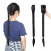 21''Synthetic Hair Braided Plaited Fishtail Fishbone Drawstring Ponytailtail Clip In Hair Extension Black Brown Color Chignon light auburn 21inches view 2