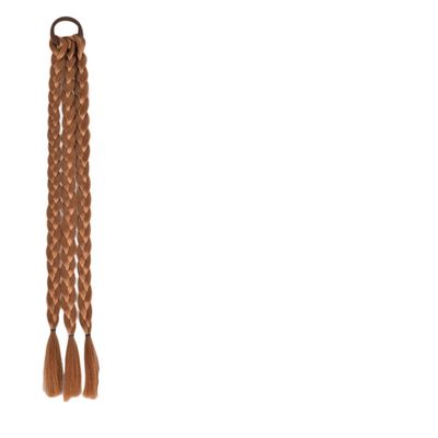 22Inch Synthetic Drawstring Fishtail Braided Ponytailtails Extension Long Natural Hair Extensions Women's False Braid Color 27 35g