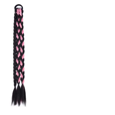 22Inch Synthetic Drawstring Fishtail Braided Ponytailtails Extension Long Natural Hair Extensions Women's False Braid Color 1B PK 35g