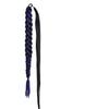 20 Inch Long Straight Synthetic Hair Extension Braided Fishtail Fishbone Drawstring Ponytailtail Hair Ombre Blonde For White Women 1BF22 20Inch 60g view 1