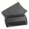 Menesia Black Wooden Beard Comb with Case for Men, Men's Wood Pocket Comb for Beards & Mustaches & Hair, Black Skull Design view 1