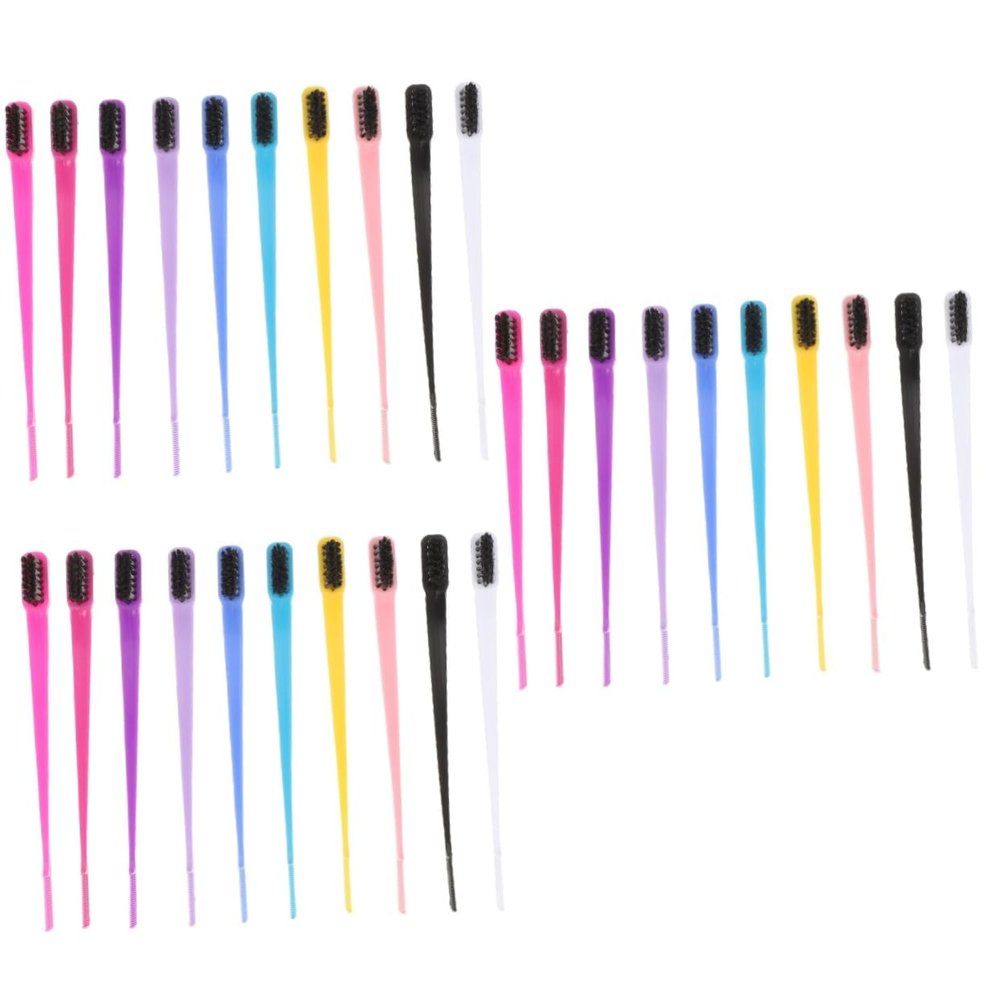 Amosfun 30pcs Eyebrow Brush Comb and Hairline Brush Multi-use Makeup Tools for Shaping and Grooming Eyebrows Suitable for Home and Professional Use