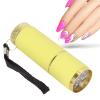 LED Nail Dryer, Fashionable Ergonomic Handle Flashlight Nail Lamp for Rhinestones Fixation (Yellow) view 4