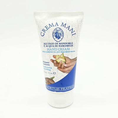 Hortus Fratis Almond Oil & Hamamelis Water Hand Cream ML75 Moisturizing and Nourishing Cream for Dry Skin, Skin Care