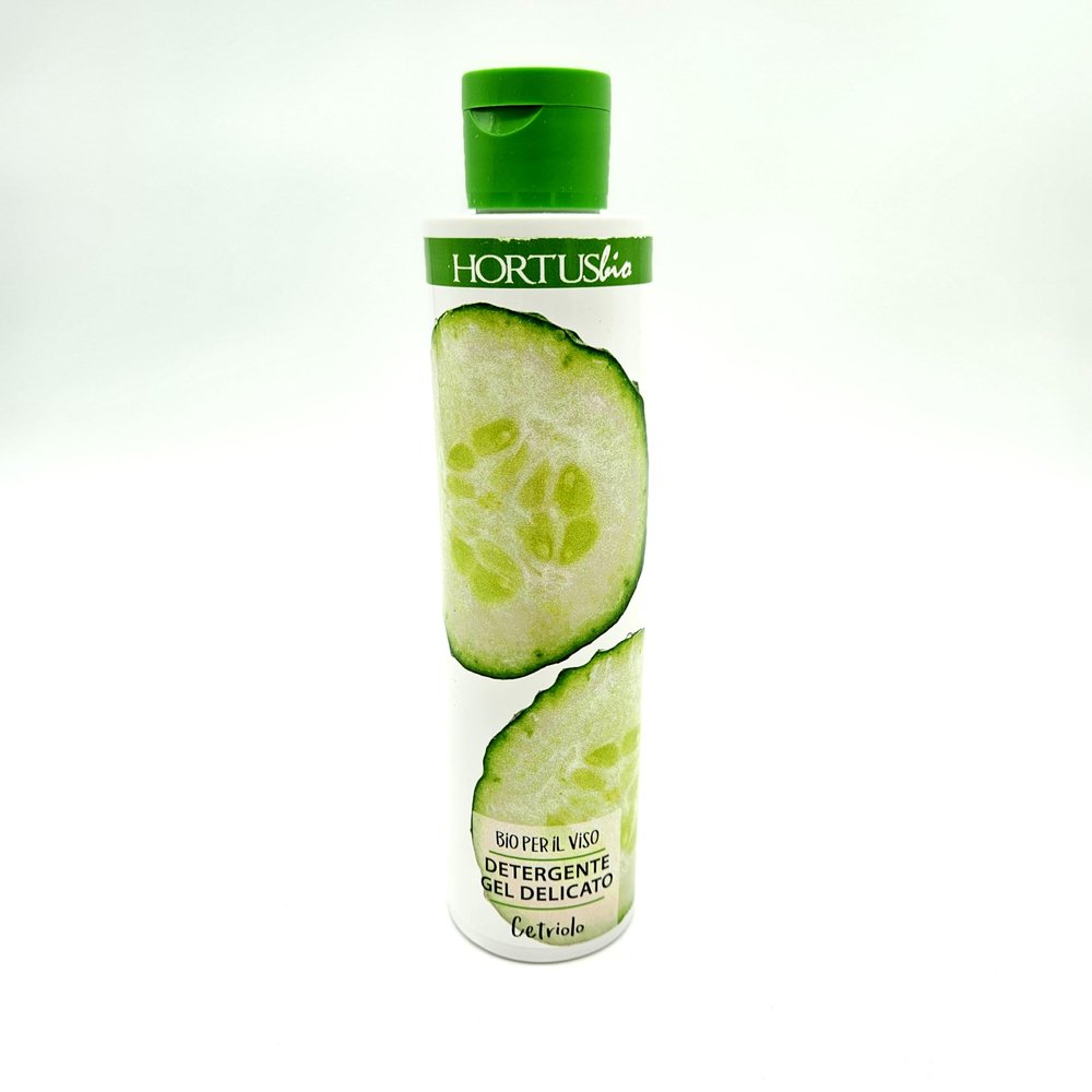 Hortus Fratris Cucumber Organic Gel Facial Cleanser Purifying for Sensitive and Delicate Skin without Parabens, 200 ml Skin Care Pack