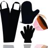 4Pack Self Tanning Mitt Applicator Set, 1 Self Tanning Mitt, 1 Self Tanner Lotion Back Applicator, 1 Self Face Tanner Brush, 1 Exfoliating Glove, Sunless Self Tan Kit view 1