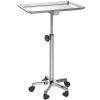 ChoJiah Extra Large Mayo Stand Rolling Salon Tray Hairstylist Tray Heavy Duty Tattoo Tray, Ideal Use for for Hair Salon Dental Hairstylist Cart view 1