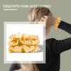 12 Pcs Sparkle Sequins Scrunchies Cheer Hair Scrunchies For Thick Hair School Performance Scrunchy Sports Ponytail Holder Wrist for Girls Cosplay Show (Gold) view 4