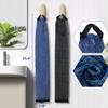 Japanese-style exfoliating bath towel and towel set (2 pieces) - loofah, durable and quick-drying, extra-long design, skin-friendly material, mesh design, suitable for all skin types - 1 blue, 1 black view 4