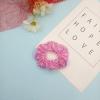 12 Pcs Bling Mermaid Sequins Dance Scrunchies Cheer Scales Hair Scrunchies For Thick Hair School Performance Scrunchy Sports Ponytail Holder Wrist for Girls Cosplay Show (Pink) view 2