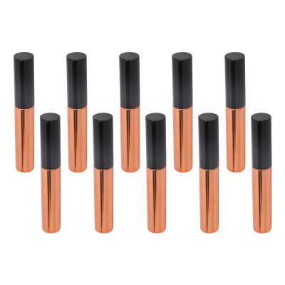 10pcs 10ml Empty Mascara Tube with Eyelash Wand, Refillable DIY Ultra Fine Soft Brush Head Eyelash Cream Container Bottle Cosmetics DIY Stylish Empty Eyelash Tube