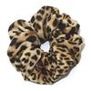12 Pcs Large Silky Dance Cheer Leopard Print Fluffy Sleep Hair Scrunchies For Thick Hair School Performance/Sports/Party/Gymnastics Scrunchie Ponytail Holder Wrist for Girls Show (Yellowish-brown) view 3