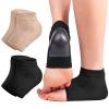 Cracked Heel Treatment Repair Socks - 2Pair of Premium Padded Compression Gel Sleeve/Sock for Dry Feet Treatment, Spa Moisturizing Heel Socks for Repairing (One Size fits Most) view 1