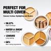 TFIT Multi-Use Pot Concealer - Triple Palette | High-Pigmented, Full Coverage & Crease-Proof | Korean Concealer for Dark Circles, Redness & Blemishes (03 Cool, 0.52 Oz) view 3