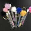 7pcs Keychain Eyelash Brush Tube Eyelash Extension Brushes Spoolies Mascara Wand Brush Tube Lash Wash Brush For Eyelash Extensions view 4