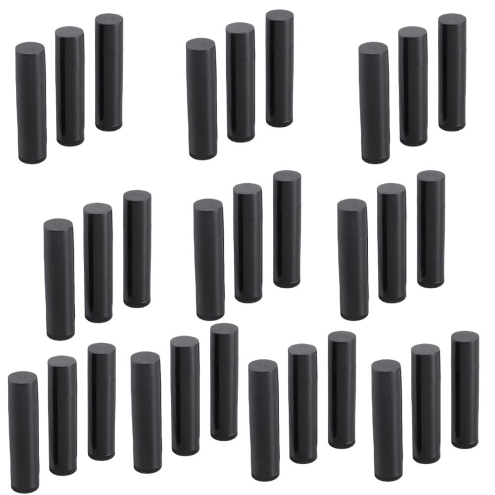 30 Pcs 5ml Empty Lip Balm Tube Plastic Lip Gloss Containers Black Lipstick Tubes DIY Cosmetic Tubes Solid Perfume Tube