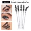 300 Pcs Spoolies Mascara Wands Lip Brushes Micro Swabs Applicator, Disposable Eyelash Brushes Lipstick Tester Makeup Applicator Tool Black view 2