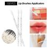 300 Pcs Spoolies Mascara Wands Lip Brushes Micro Swabs Applicator, Disposable Eyelash Brushes Lipstick Tester Makeup Applicator Tool Black view 3