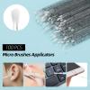 300 Pcs Spoolies Mascara Wands Lip Brushes Micro Swabs Applicator, Disposable Eyelash Brushes Lipstick Tester Makeup Applicator Tool Black view 4