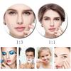 8 Inch Bathroom Mirror Wall Mounted,USB rgeable Makeup Mirror 3X Magnification Shaving Mirror 180Swivel Vanity Mirror LED Lighted Wall Mounted Mirrors Square Cosmetic Mirror(Matte Black) view 3