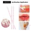 300 Pcs Spoolies Mascara Wands Lip Brushes Micro Swabs Applicator, Disposable Eyelash Brushes Lipstick Tester Makeup Applicator Tool Purple view 3