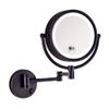 8.5''Make up Mirror Shaving Mirrors Wall Mounted with 1X/10X Magnification,Round Shaped Double-Sided Vanity Mirror,Extendable Led Illuminated Wall Mirror/Chrome view 1